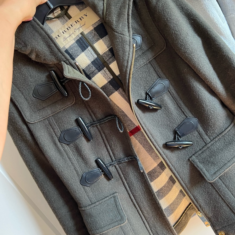 BURBERRY like new peacoat.